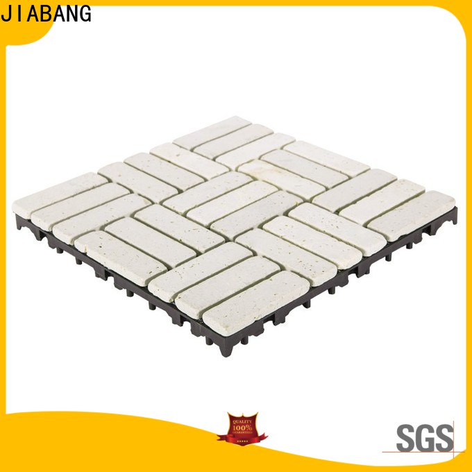JIABANG natural travertine mosaic tiles cheap wholesale for garden decoration