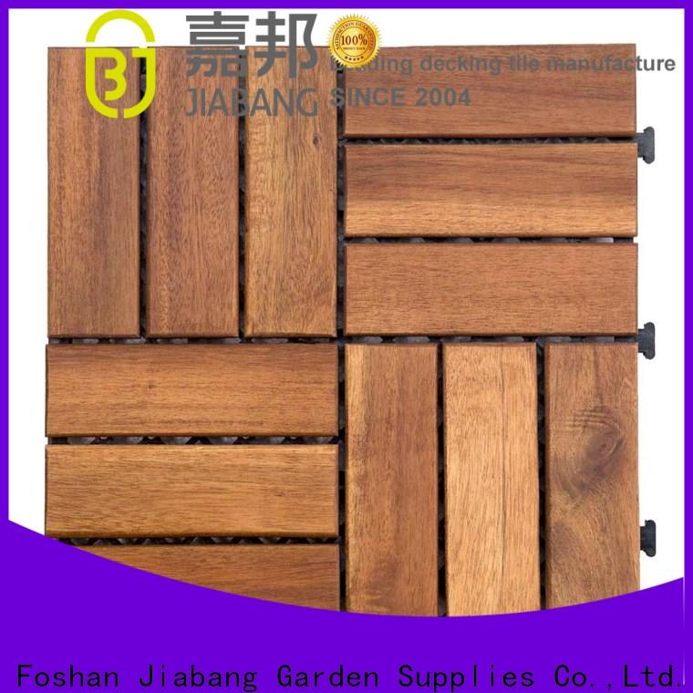 JIABANG solid wood acacia wood outdoor flooring cheapest factory price for decoration