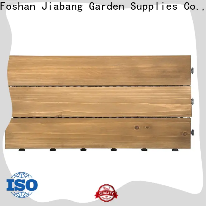 JIABANG outdoor interlocking wood deck tiles flooring wood for balcony