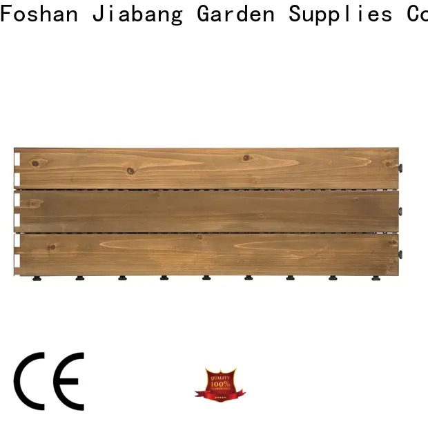 JIABANG interlocking wooden patio deck squares long size for garden