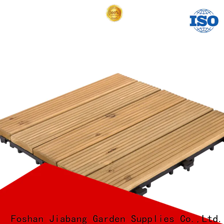 JIABANG refinishing wooden patio deck squares flooring wood for balcony