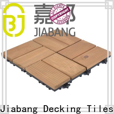 JIABANG interlocking wooden patio deck squares chic design wooden floor