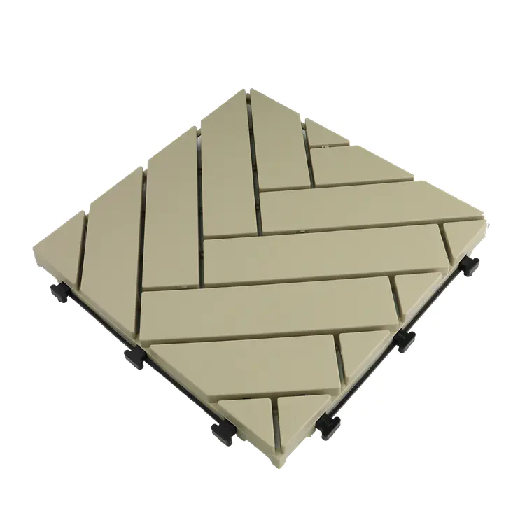 easy to install waterproof outdoor deck plastic tile PP8C3030B CR