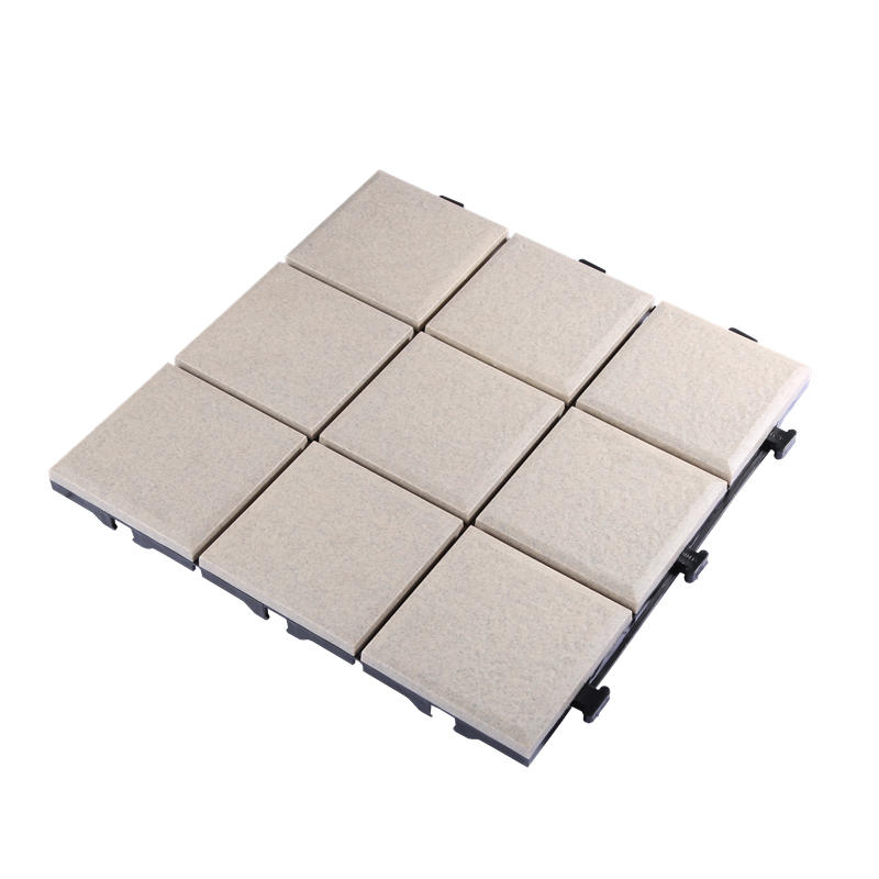ceramic look plastic deck tiles floor PP9P3030C OW