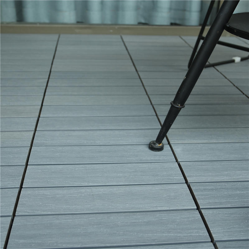 new wood grain composite decking tiles SM-4P-M GY GDA