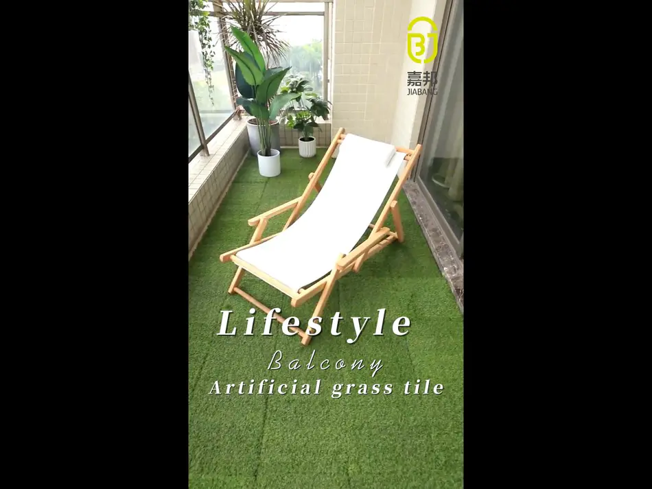 Artficial grass tile decorate your garden