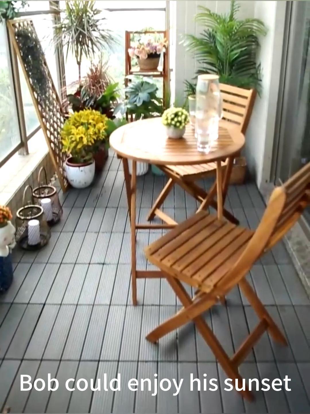 Renew a balcony with composite deck tile