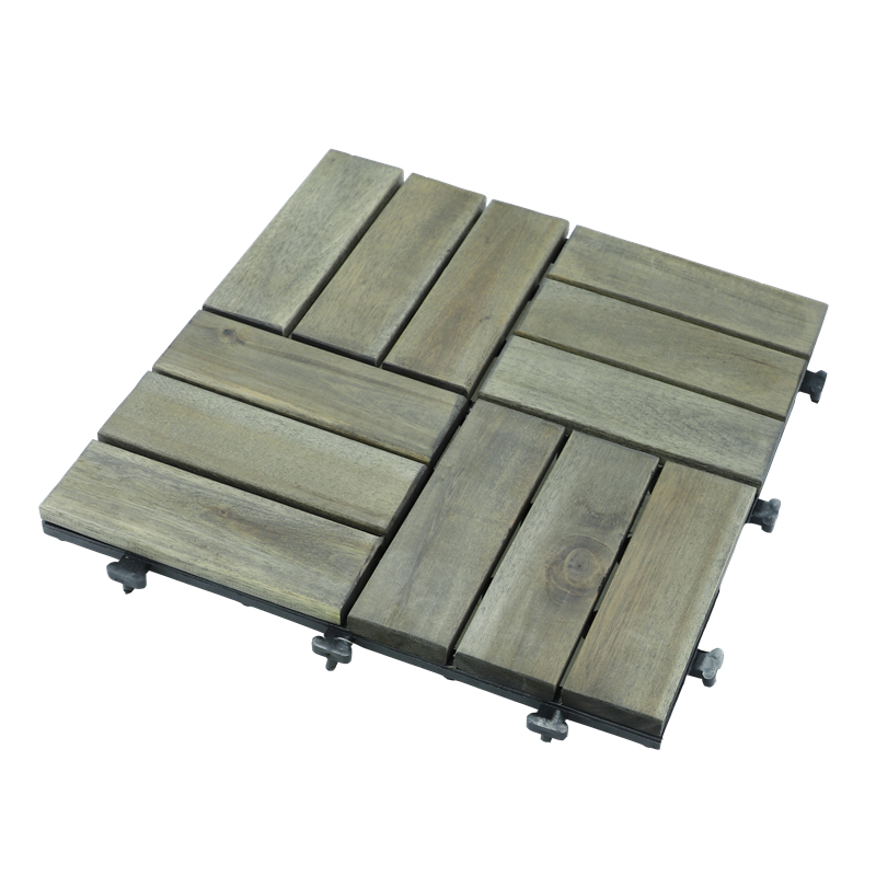 Weatherproof Outdoor Solutions Natural Acacia Decking Tiles