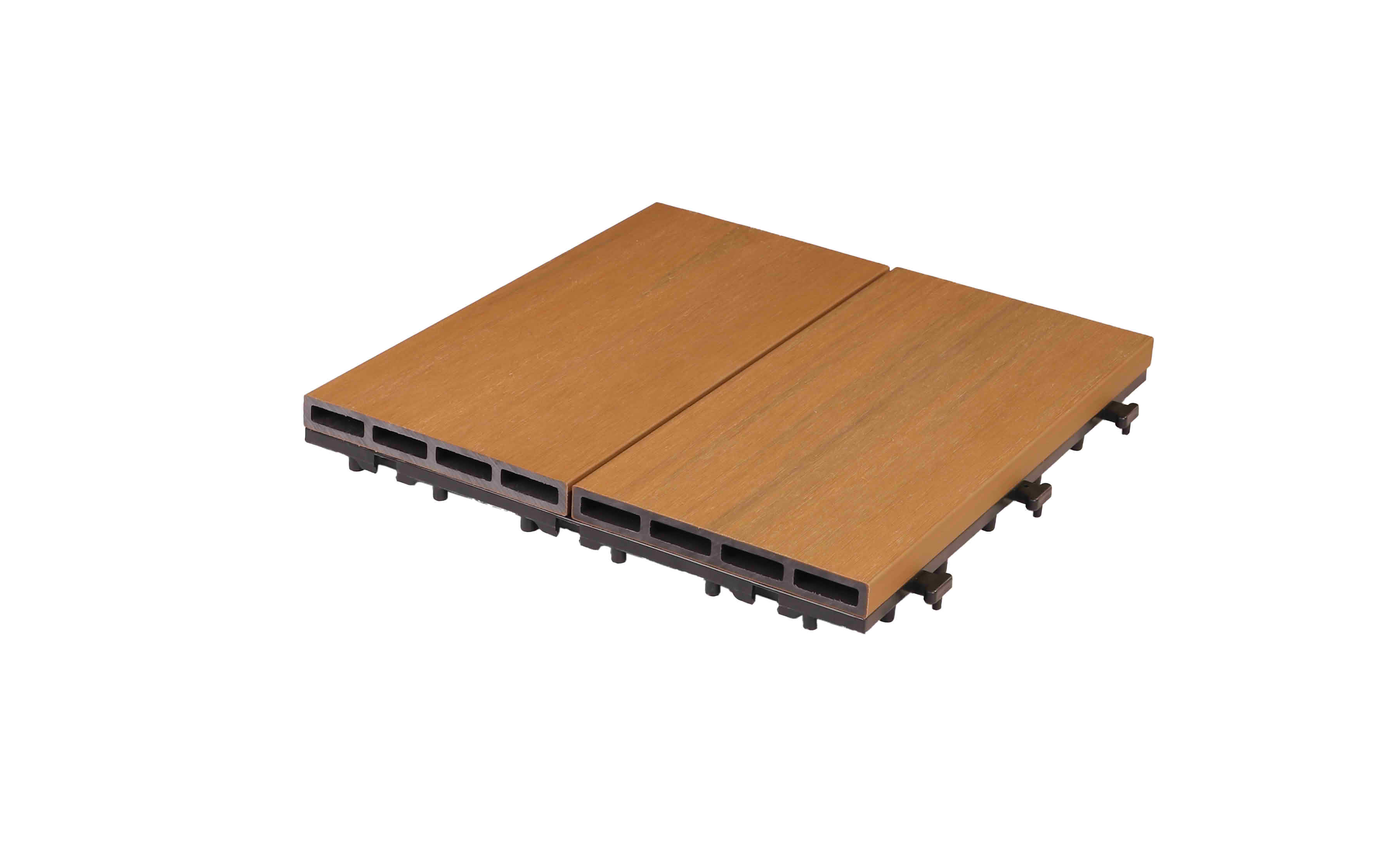 Hollow wpc decking tile