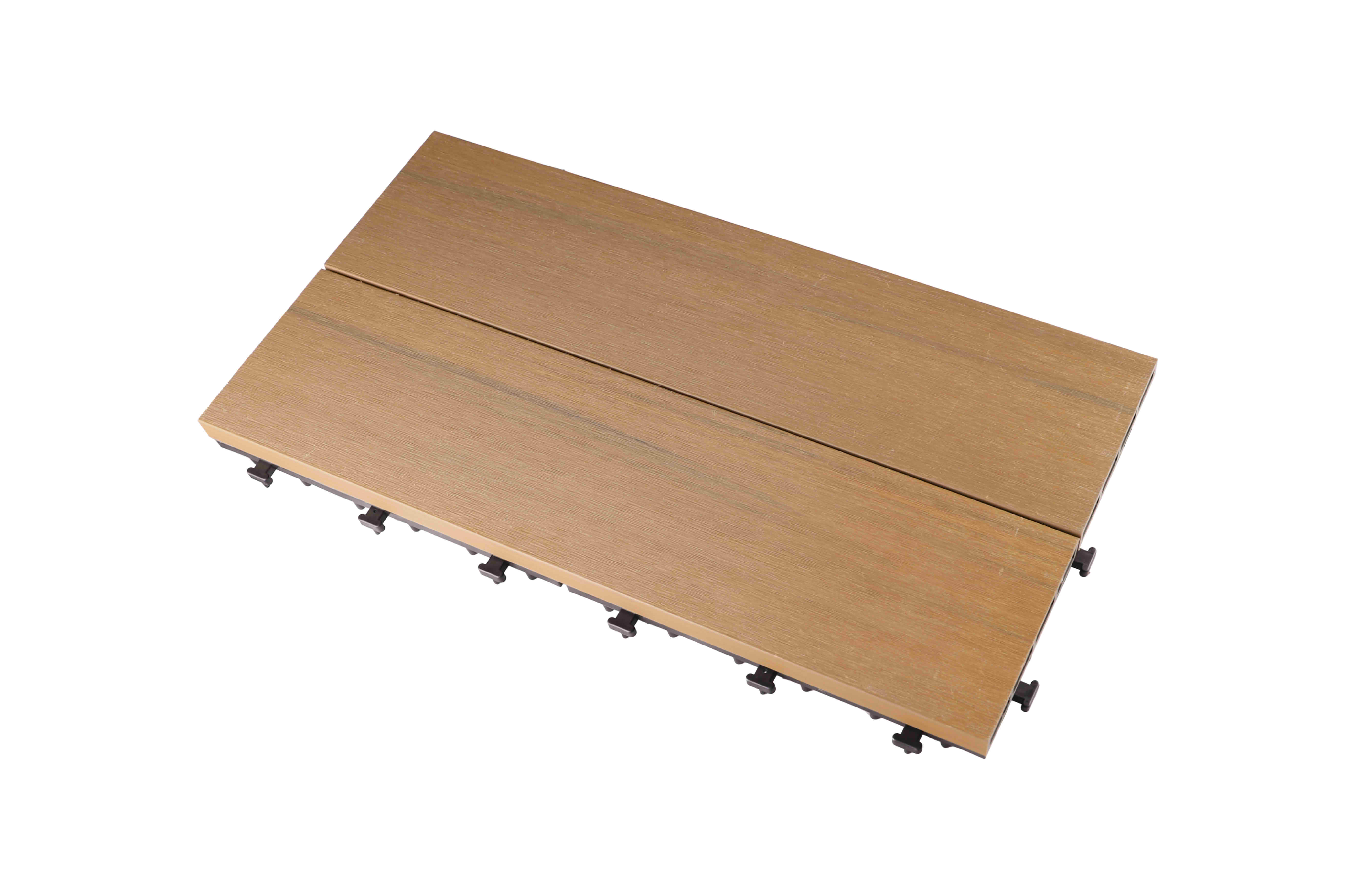 Hollow wpc decking tile