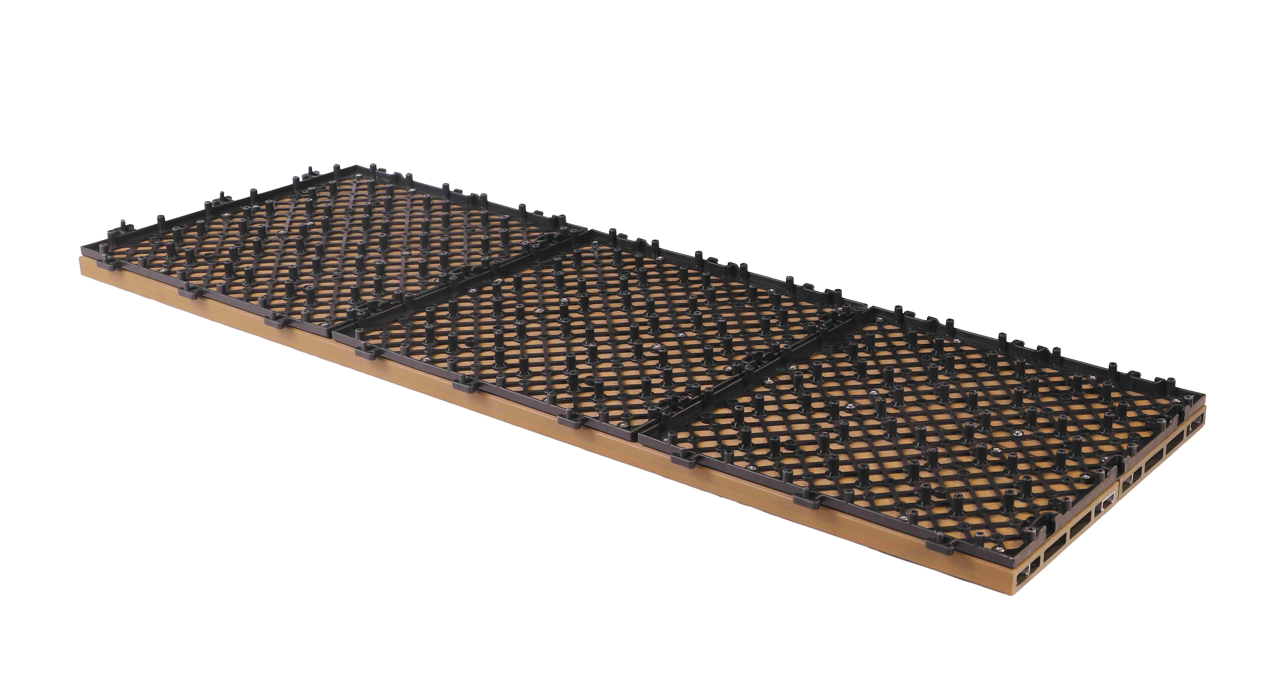 Hollow wpc decking tile