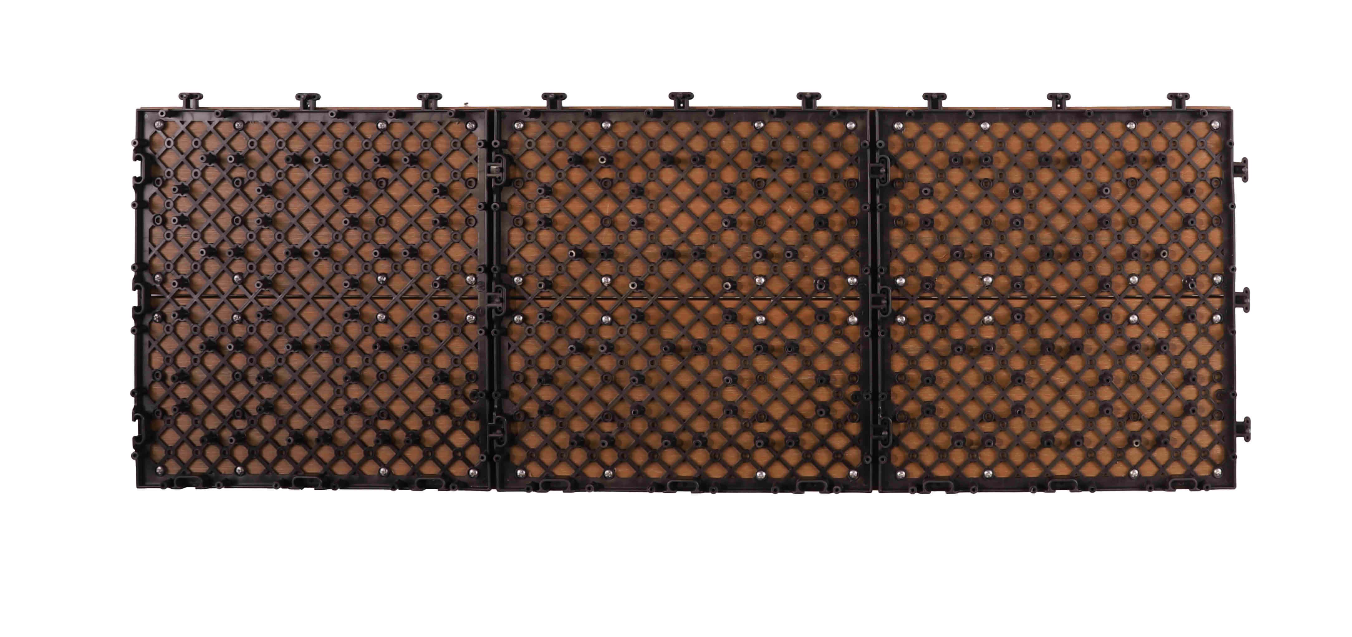 Hollow wpc decking tile