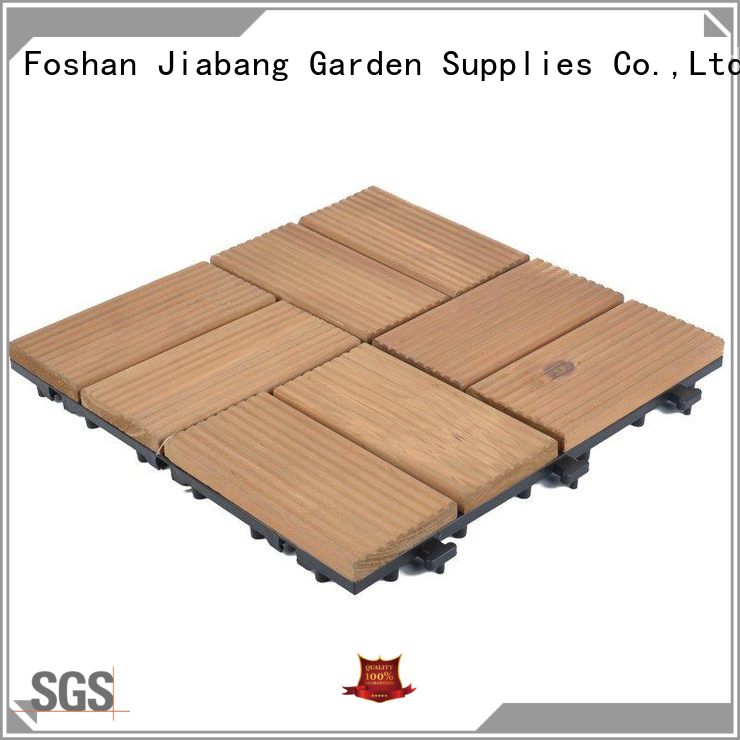 JIABANG wood deck tiles garden low maintenance