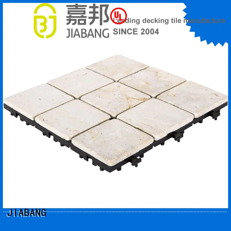 travertine stone click grey JIABANG Brand travertine deck tiles