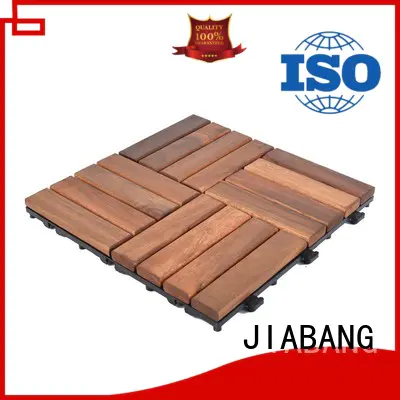 JIABANG anti-slip acacia wood tile cheapest factory price easy installation