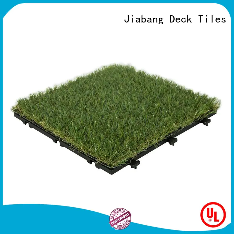 JIABANG landscape deck tiles on grass balcony construction