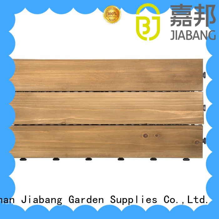 JIABANG adjustable interlocking wood deck tiles wood deck for balcony