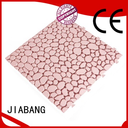 JIABANG anti-sliding outdoor plastic tiles for customization