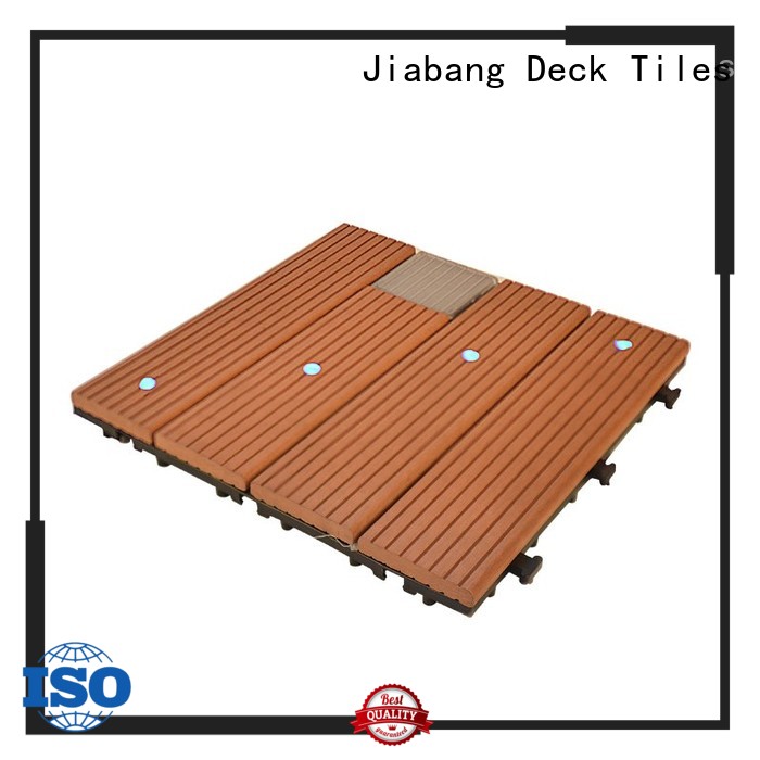 JIABANG wpc patio deck tiles decorative garden lamp