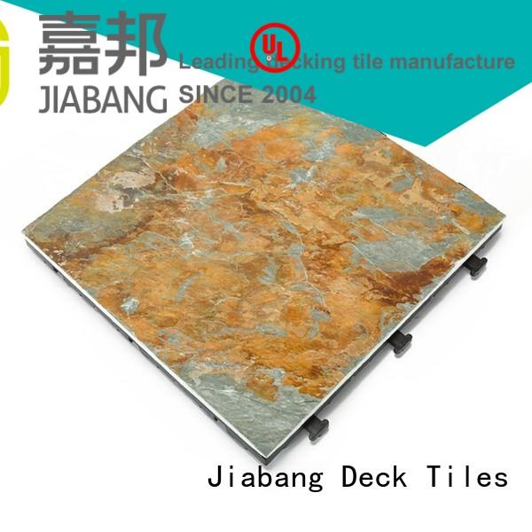 swimming natural real interlocking stone deck tiles JIABANG Brand
