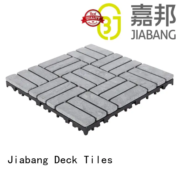 Easy install decking tile 30cm for playground TTS27P-GY