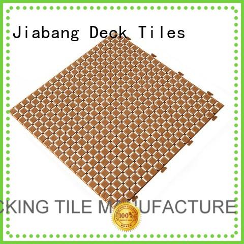 Quality JIABANG Brand plastic floor tiles outdoor green slip