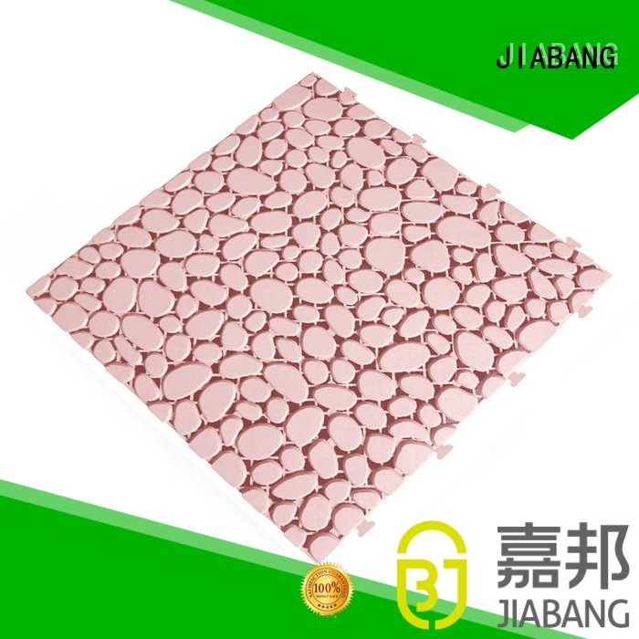 JIABANG anti-sliding plastic wood tiles for customization