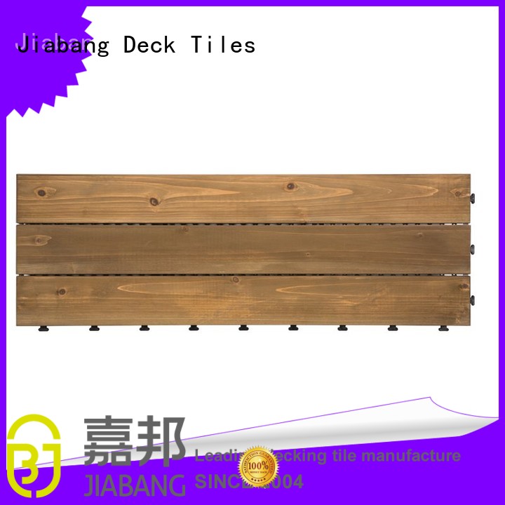 JIABANG adjustable interlocking wood deck tiles chic design wooden floor