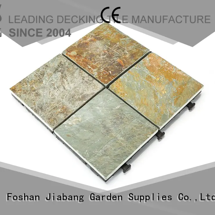 JIABANG Brand tile slate surround garden outdoor stone deck tiles