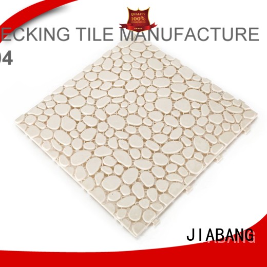 JIABANG decorative wood plastic composite tiles anti-sliding for wholesale