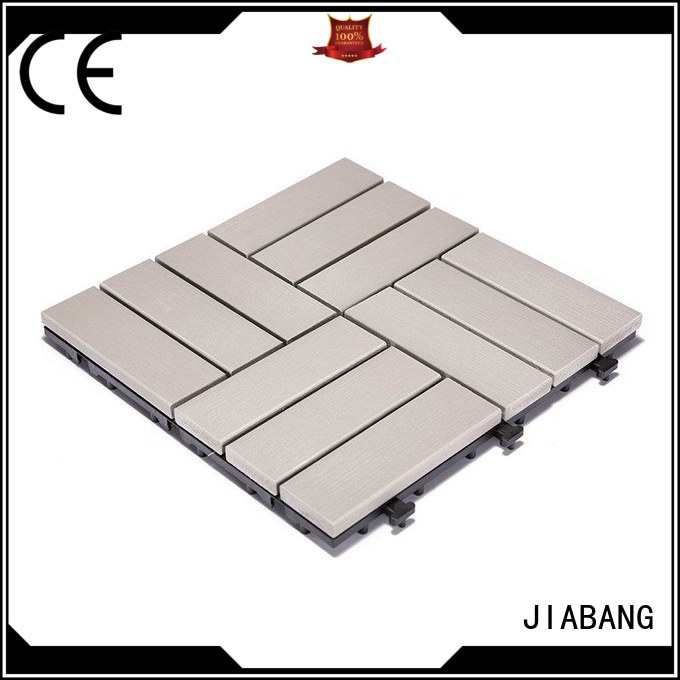 JIABANG pvc outdoor plastic deck tiles high-quality gazebo decoration