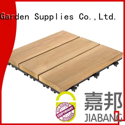 diy wood garden wooden decking tiles natural wooden floor JIABANG
