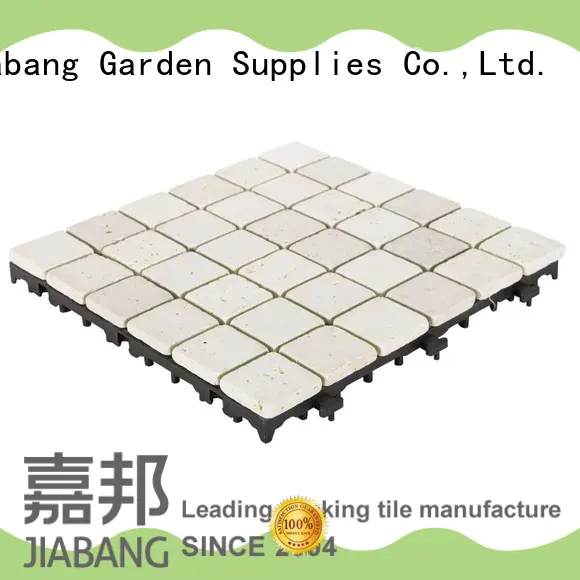JIABANG limestone travertine stone deck tiles natural for garden decoration