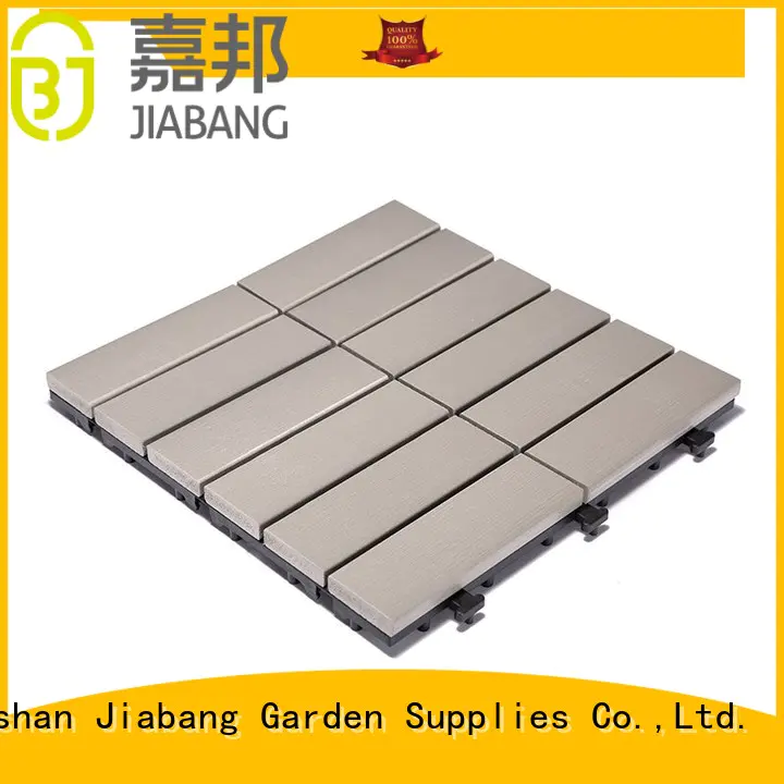 JIABANG high-end plastic interlocking deck tiles pvc garden path