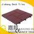 rubber mat tiles composite gym decking JIABANG Brand interlocking rubber mats