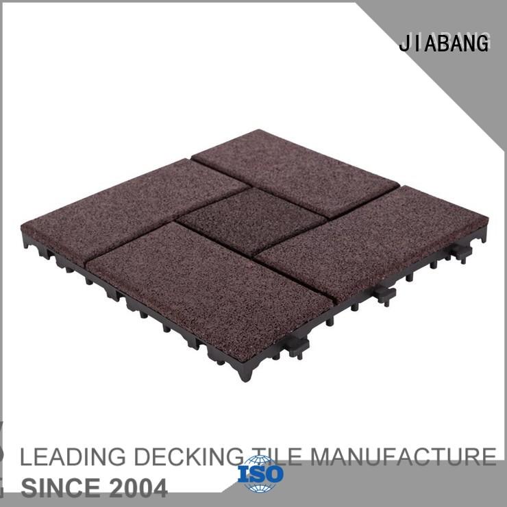 square porch flooring OEM interlocking rubber mats JIABANG