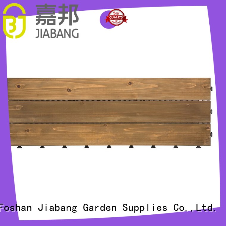 JIABANG interlocking wooden decking squares flooring wood for garden
