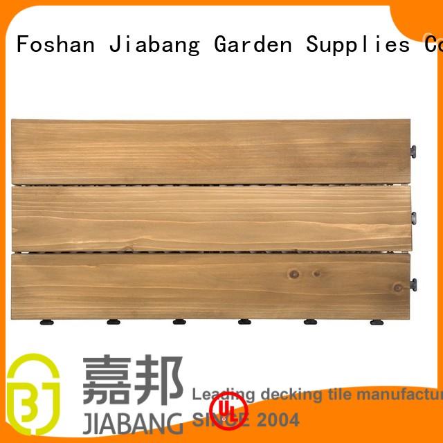 Custom fir deck interlocking wood deck tiles JIABANG adjustable