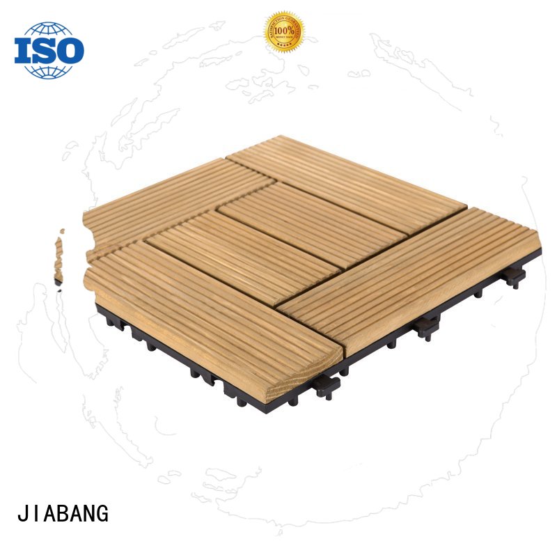 JIABANG natural wooden decking squares chic design wooden floor
