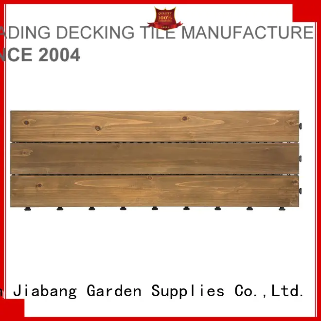 fir wood size square wooden decking tiles JIABANG manufacture