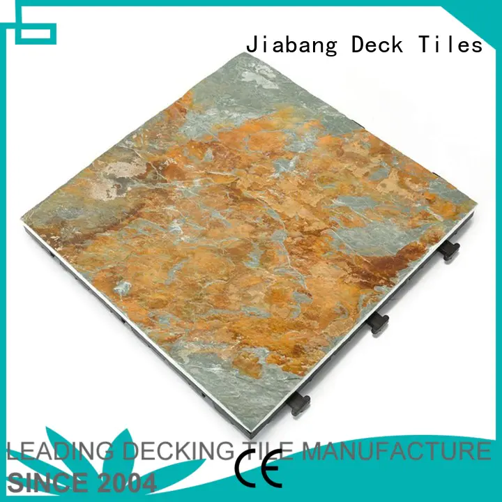 slip waterproofing floors JIABANG Brand outdoor stone deck tiles manufacture
