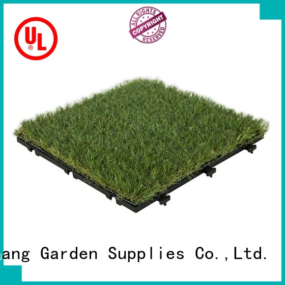 Patio floor artificial grass deck tiles G001