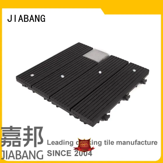 JIABANG durable snap together deck tiles wpc ground