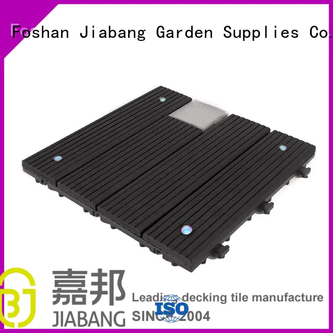 JIABANG snap together deck tiles wpc ground