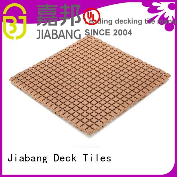 JIABANG Brand yellow tiles plastic floor tiles outdoor plastic supplier