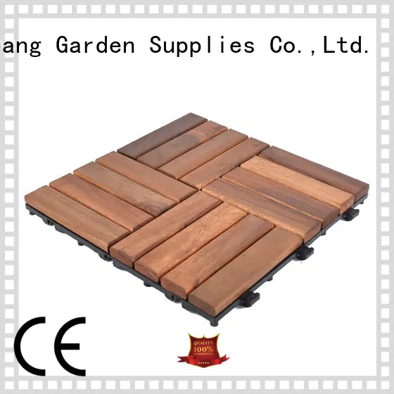 anti-slip acacia tile free delivery at discount