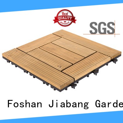 natural hardwood deck tiles long size for garden JIABANG
