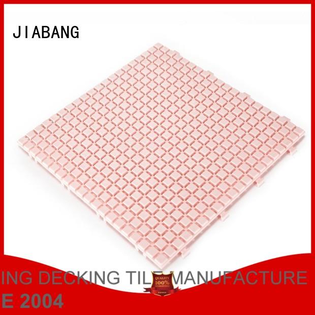 Hot non plastic floor tiles outdoor plastic JIABANG Brand