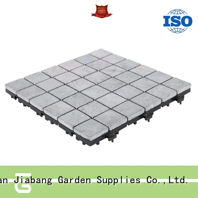 JIABANG interlocking gray travertine tile high-quality for garden decoration