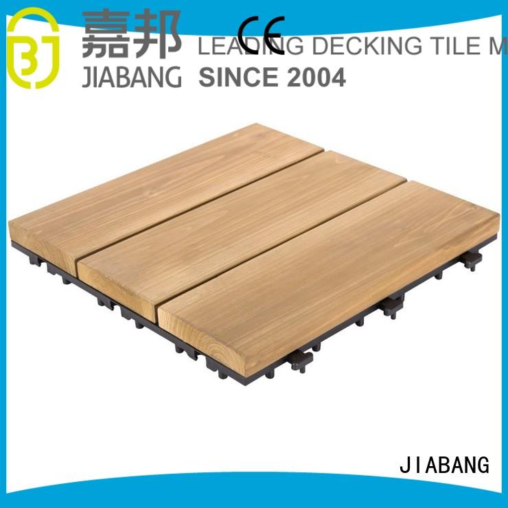 wood deck flooring balcony JIABANG Brand interlocking wood deck tiles